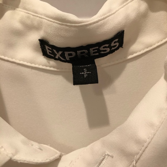 Express Cream Portofino Shirt Sz Small - Picture 3 of 4